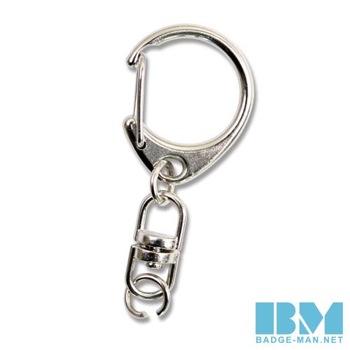 キーホルダー金具 ナス型 シルバー色 50個入 Ch25sl0050 1 354円 Badge Man Net 缶バッジセット専門店 缶バッジマシン 缶バッジパーツセット
