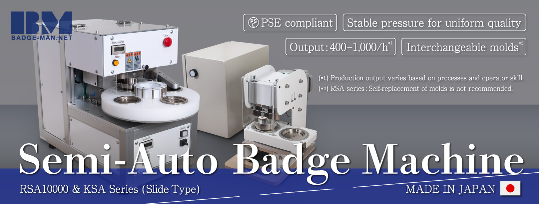 Semi-Auto Badge Machine